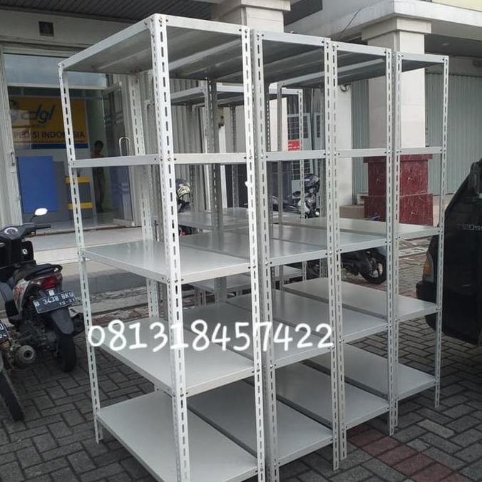 

Rak Besi 5 Susun uk.100x40x200 cm kaki pakai alas karet