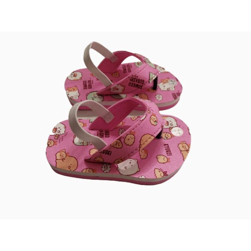 Sandal Anak Baby/ Tali Belakang Karakter Sumikko