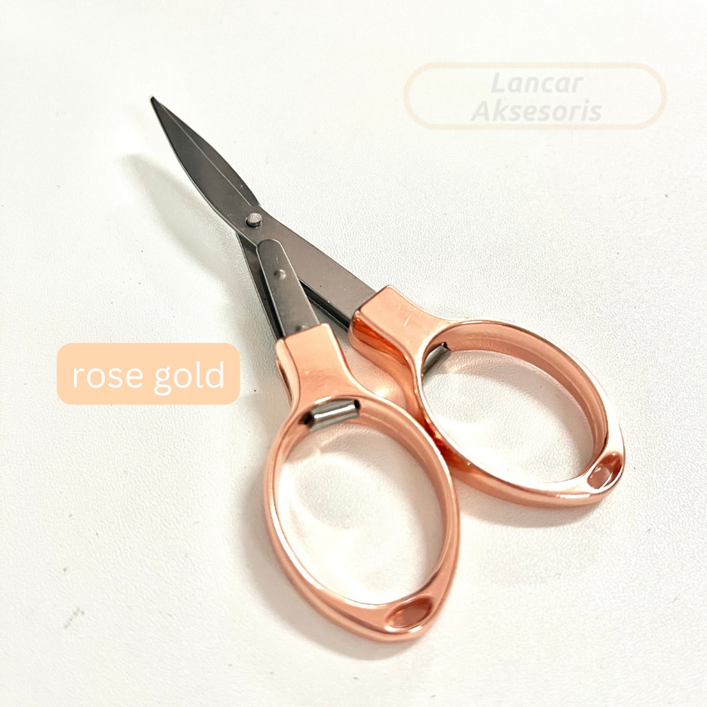 

Gunting Kecil Mini Lipat / Gunting Kacamata / Gunting Serbaguna Multifungsi Portable / Gunting Kertas Kapas Stainless Steel