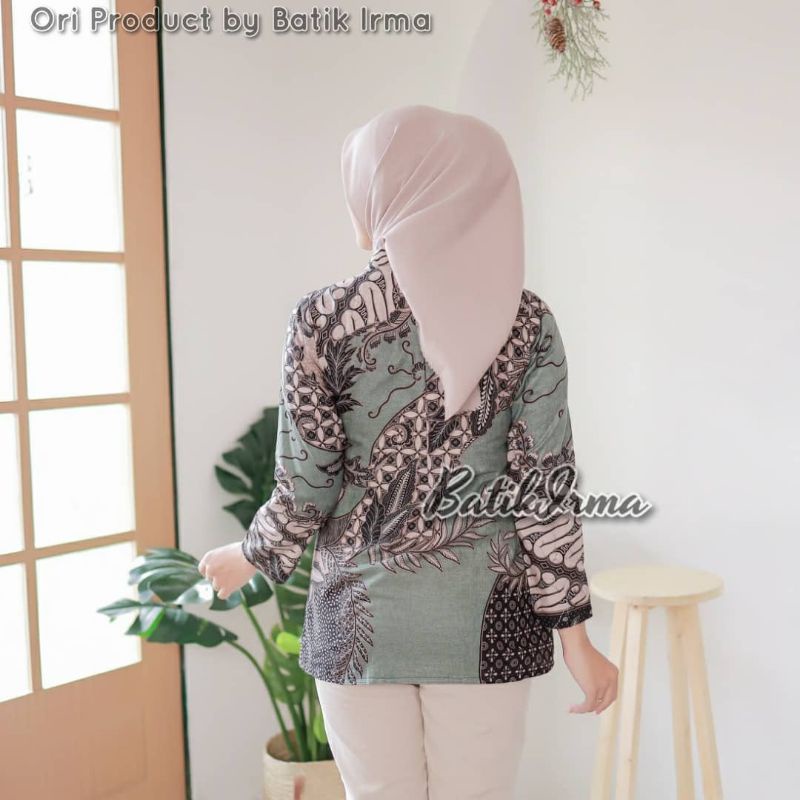 Baju Batik Wanita Modern Monalisa Genes M,L,XL Asli Pekalongan/ Atasan Batik Wanita PPBTK07 Modern Batik Murah Cassual Atasanbatik Wanitabatik