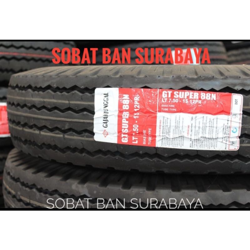 Ban truk gajah tunggal 750-R15 15 12 PR nylon GT super 88N truk engkel