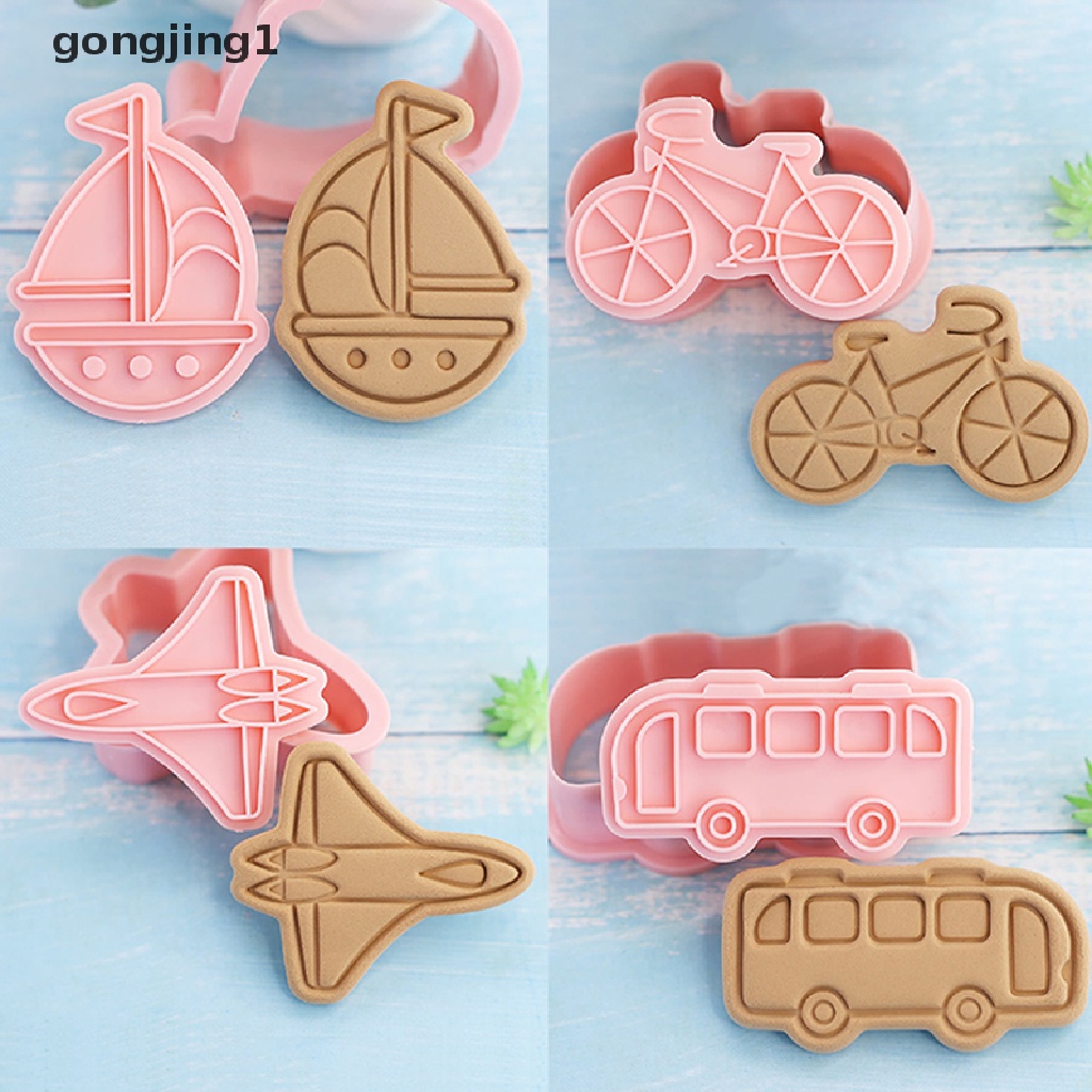 Ggg 8Pcs Cetakan Biskuit Bentuk Truk Fondant Pastry Cutter Alat Baking Cookies Cetakan ID