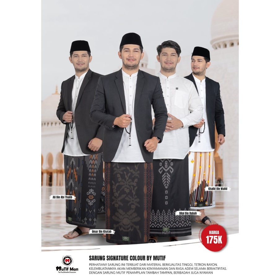 MUTIF | Sarung Ali Bin Abi Thalib | Sarung Umar Bin Khatab | Sarung Bilal Bin Rabah | Sarung Khalid 