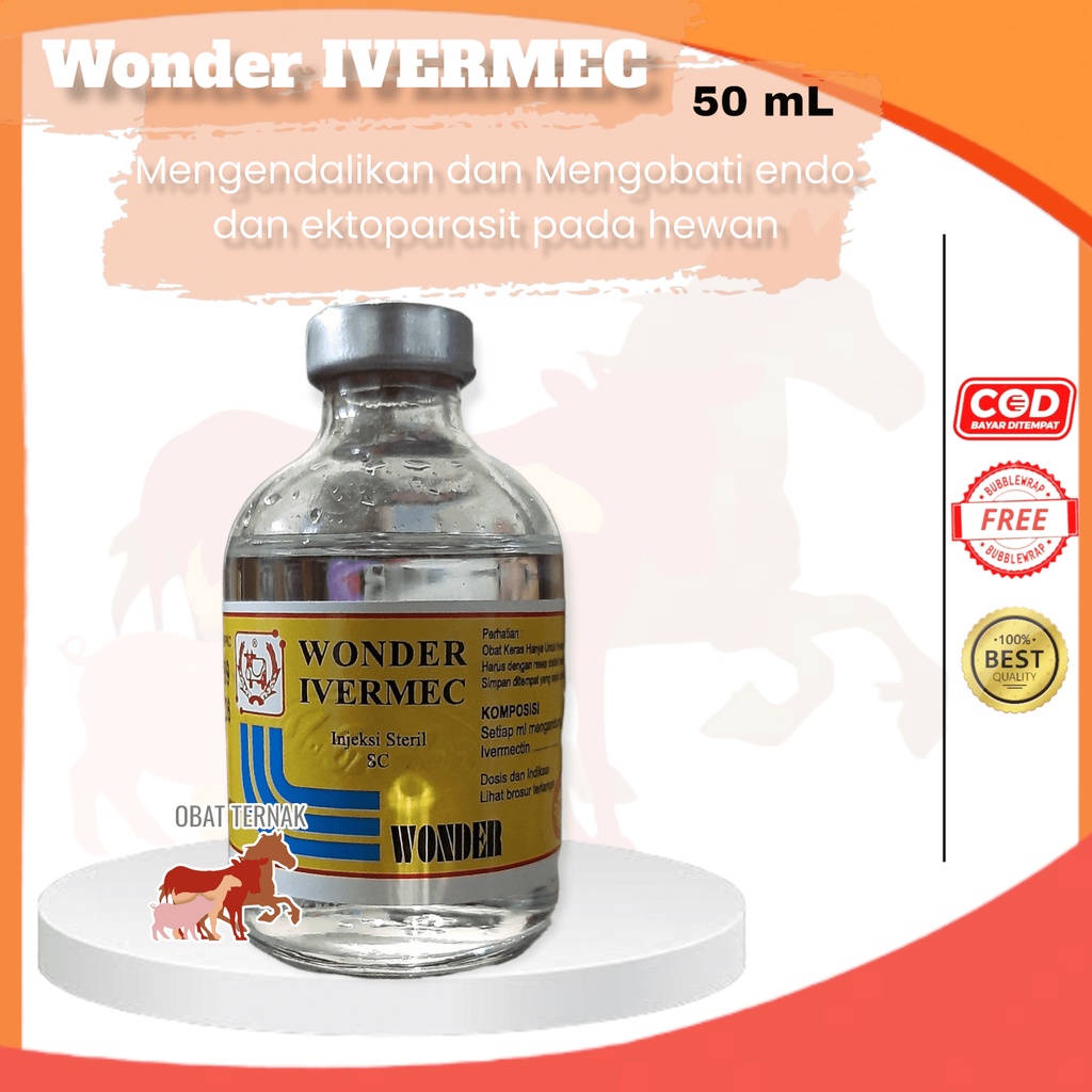 IVERMEC WONDER 50 ML - OBAT GUDIG, SCABIES