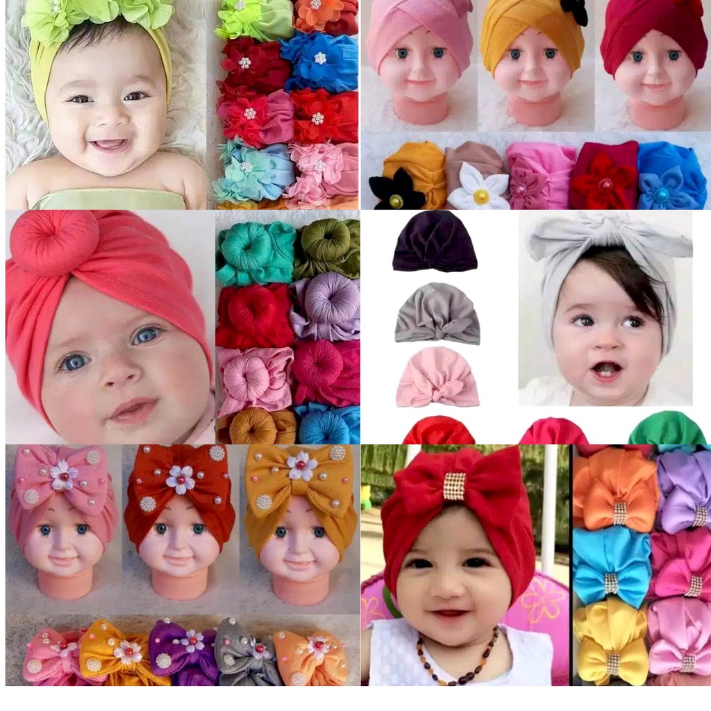 Paket Turban Bayi 40 Ribu Dapat 5pcs Termurah / Alody's Collection