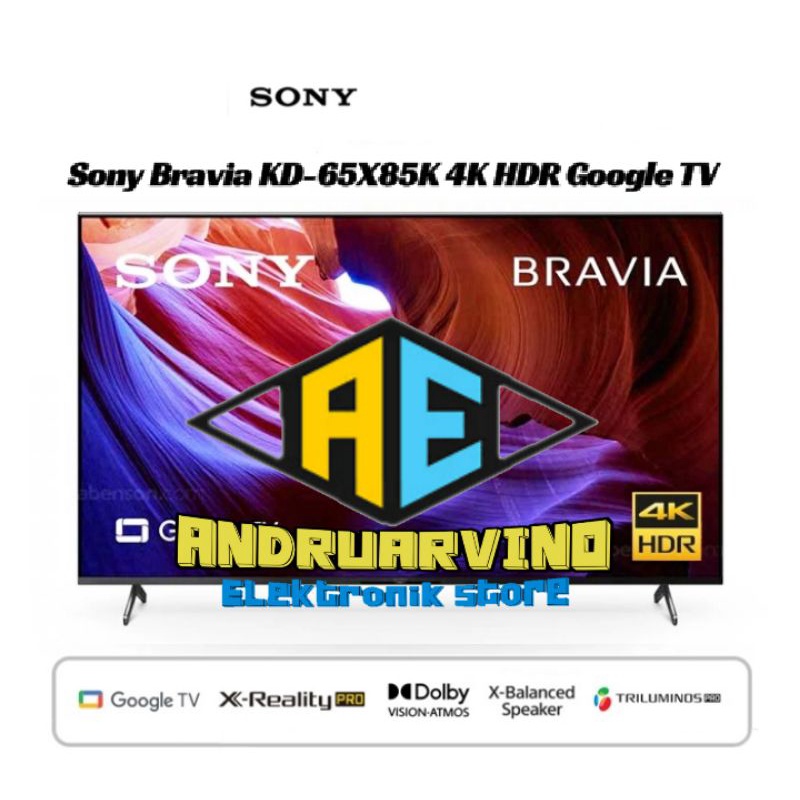 Sony Bravia LED TV  KD-65X85K 4K HDR Google TV 65 Inch KD65X85K