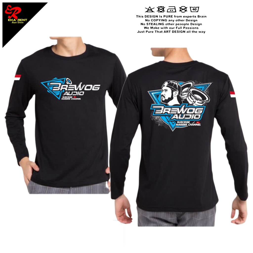 Kaos Sound System Brewog Lengan Panjang