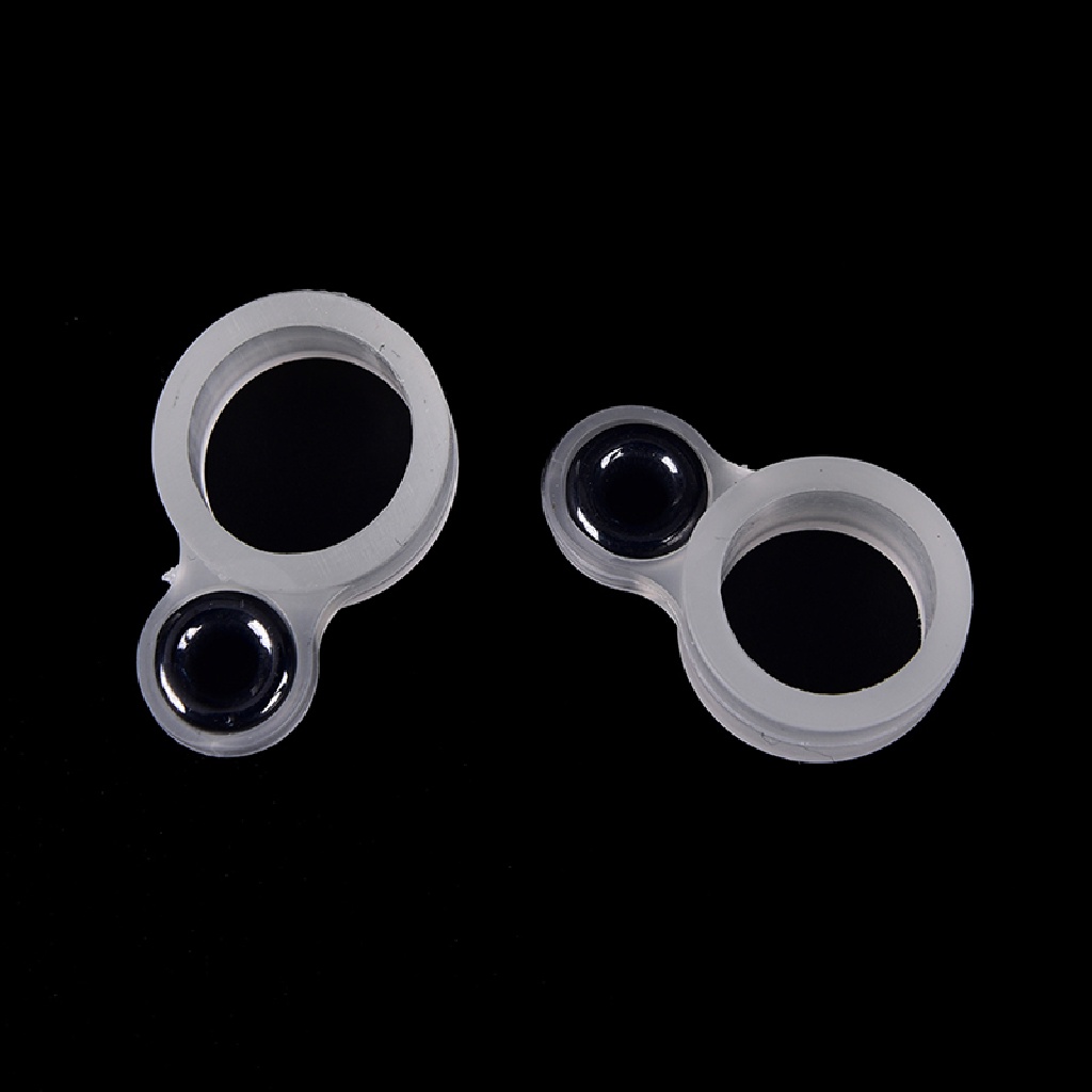 Adawnshbhyu 14x Joran Kawat Cincin Pandu Pancing Cincin Silikon Beda Ukuran 1-14 ID