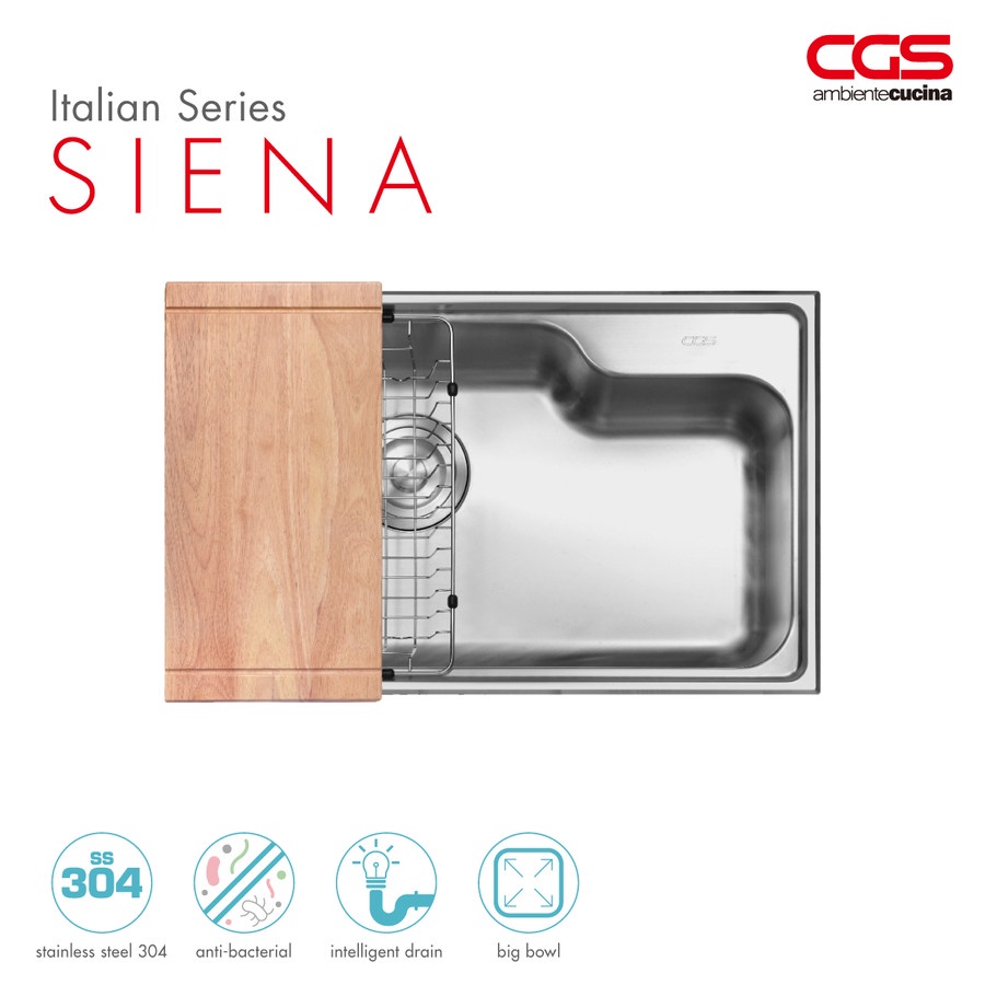 CGS SIENA Stainless Kitchen Sink - Bak Cuci Piring