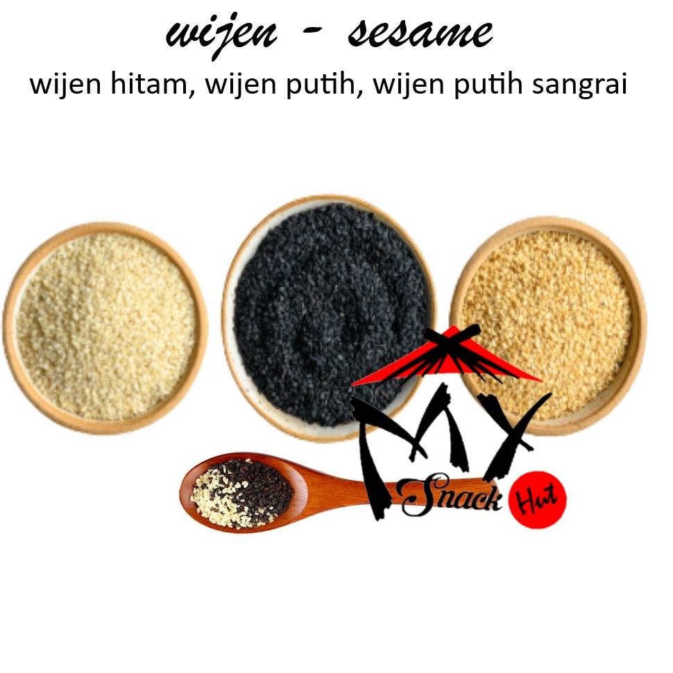 

み WIJEN SESAME SEEDS 50GR - BIJI WIJEN HITAM PUTIH PREMIUM - TOASTED ROASTED SANGRAI BLACK WHITE SEED ヅ