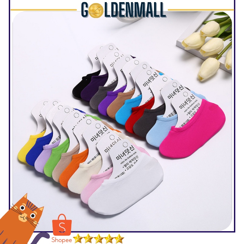 GM19 ANTI SLIP Kaos Kaki Balet Pendek Wanita Lembut dan Elastis Kualitas Terjamin