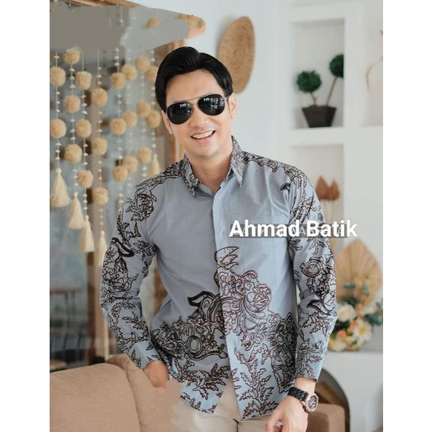 WIRAGUNA KEMEJA BATIK PRIA SLIMFIT LAPIS FURING