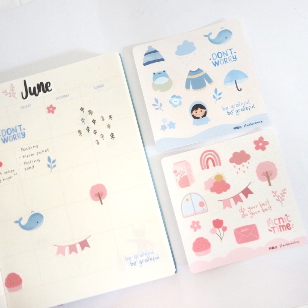 

STARBLUEMING Mini Sticker Sheet / Stiker Kiss Cut