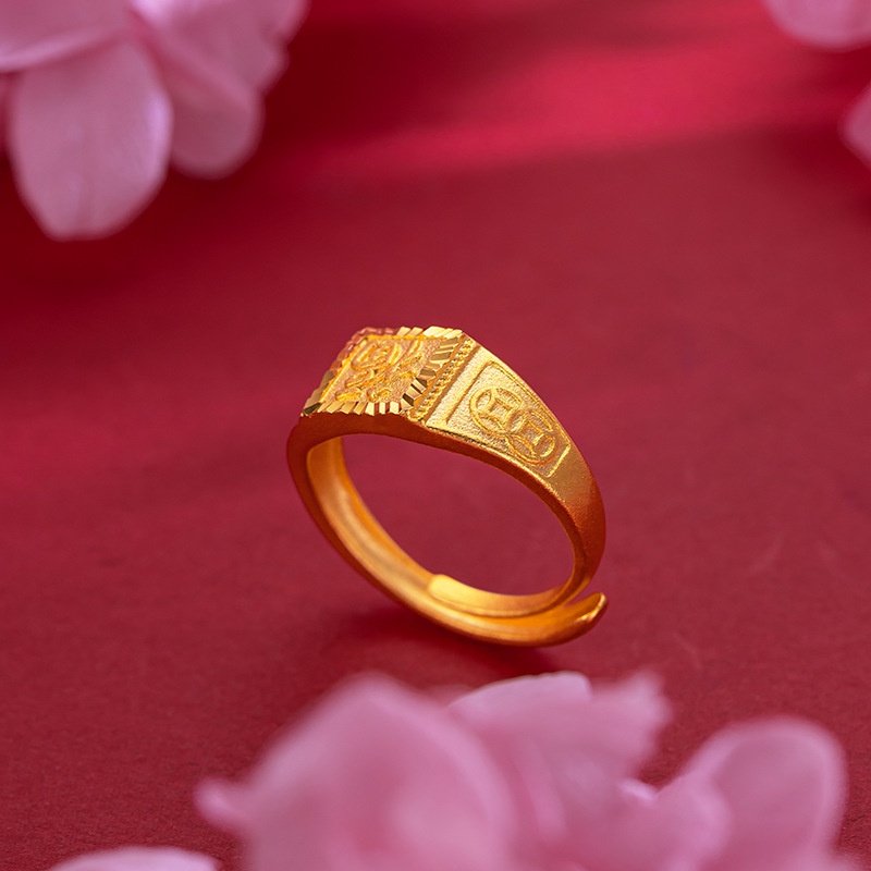 Goldkingdom Perhiasan Fashion Aksesoris Bangkok Emas Asli Kadar 375Ready Stock Uang Rejeki Halus Bisa Atur Pria Berhenti Lama Tidak Luntur
