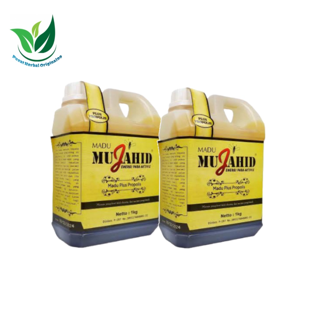 

Madu Hutan Mujahid Kalimantan Plus Propolis 1KG [Kemasan Cokelat]Mujahid Planet Herbal