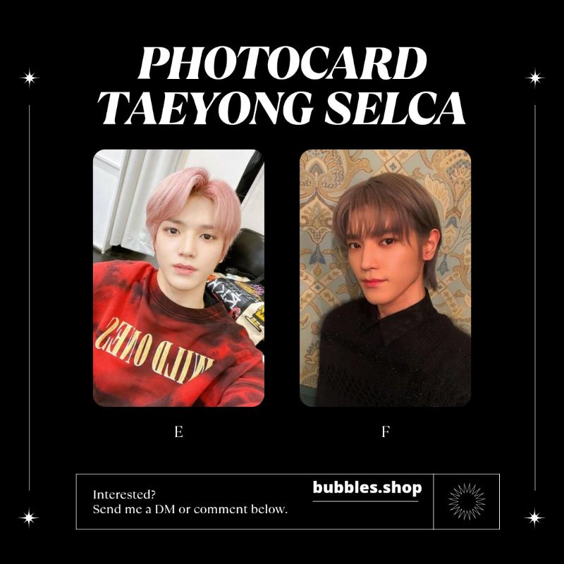 PHOTOCARD UNOFFICIAL TAEYONG NCT SELCA