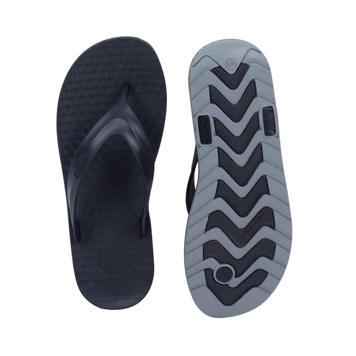 Sandal Sendal Jepit Capit Pria Anti Slip Flip Flop Elastis Kuat Awet TIRAKA SANIP Hitam Black