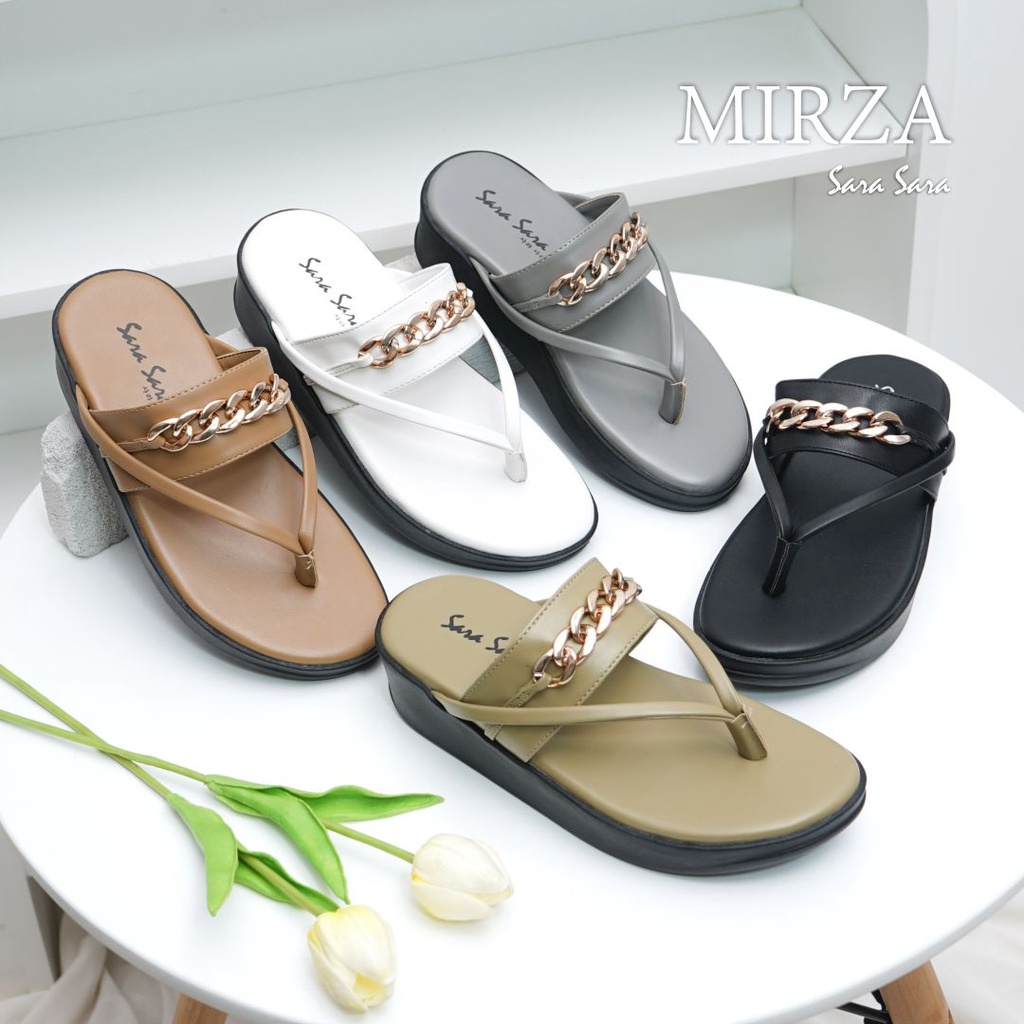 Sara Sara MIRZA Sandal Jepit Wanita sandal wedges jepit sandal selop terbaru