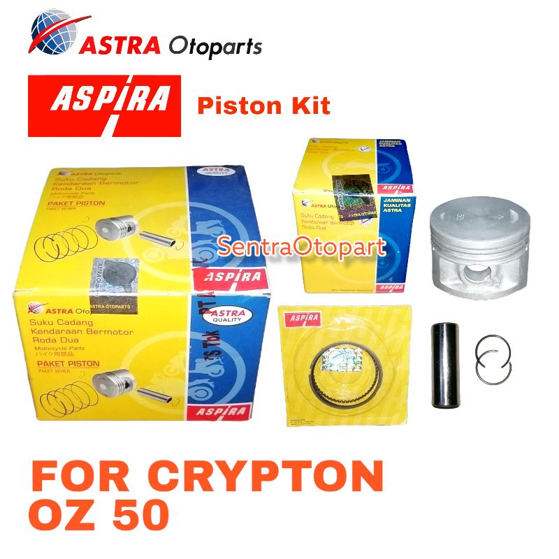 Piston kit crypton vega r old lama oversize 50 aspira