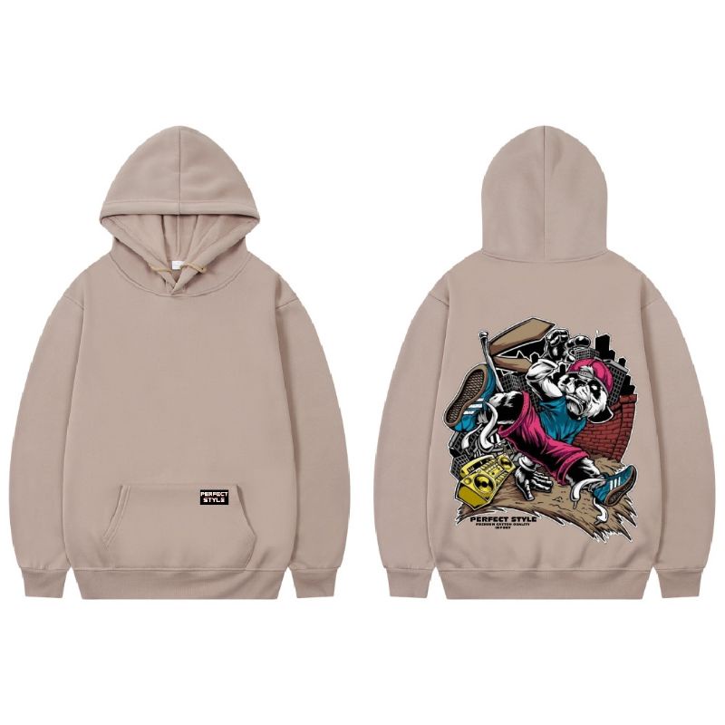 COD sweater hoodie pria wanita premium original kualitas distro bahan katun tebal lembut motif obras