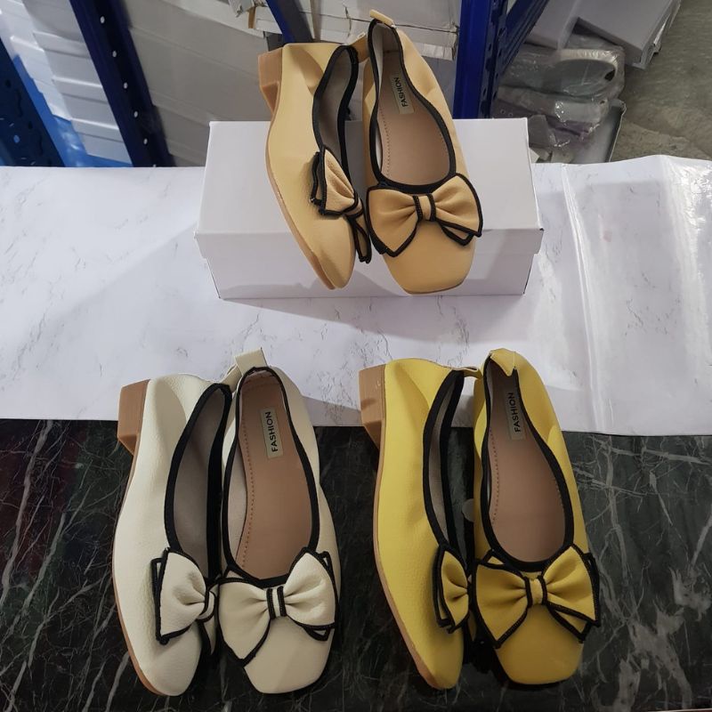 23765 Sepatu kerja wanita import sepatu flat shoes murah kekinian