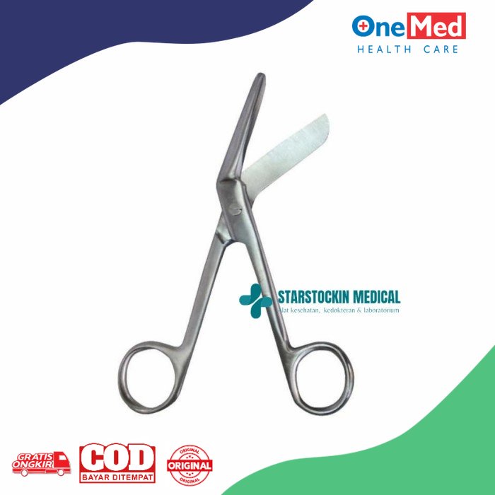 Gunting Verban Perban Onemed Stainless Steel 14 cm