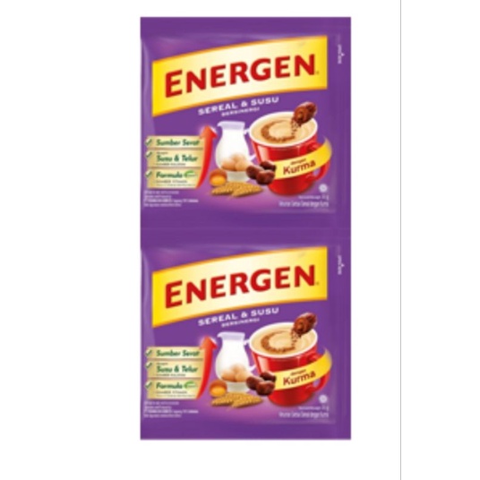 

( RENCENG ) ENERGEN sereal instan kurma 30gr isi ( 1 RENCENG = 10PCS )