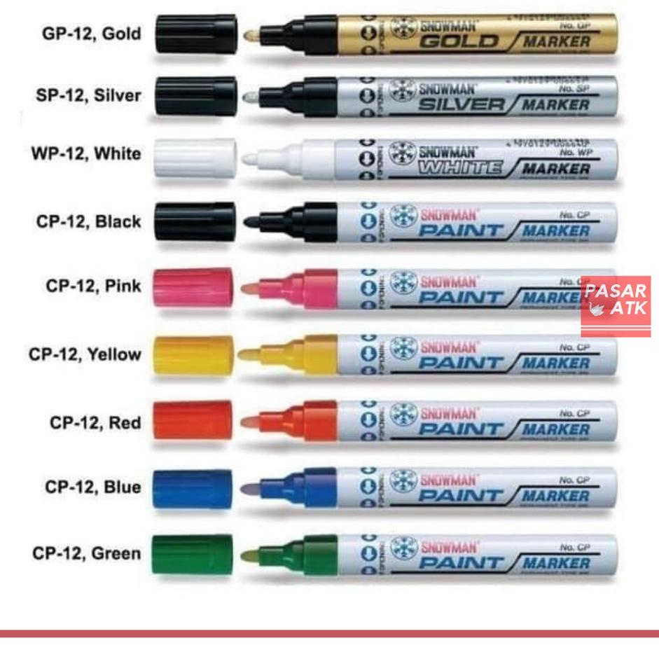 

[W-99 ♫♪] Spidol SNOWMAN paint marker (pcs)-amanah
