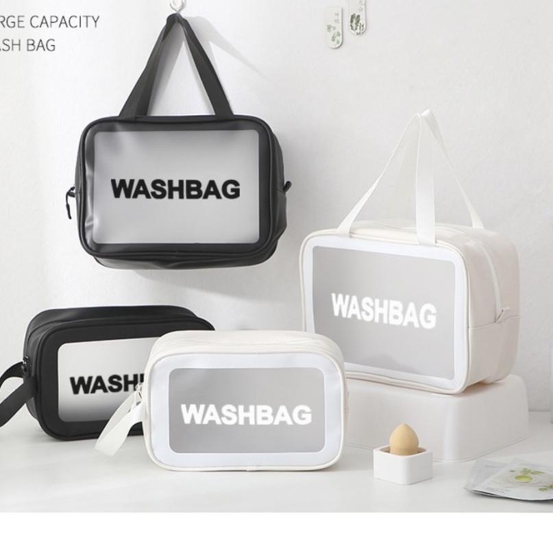 WWA164 NA Tas Kosmetik Washbag anti air travel toiletry Pouch Make up tempat sabun dan peralatan  ma
