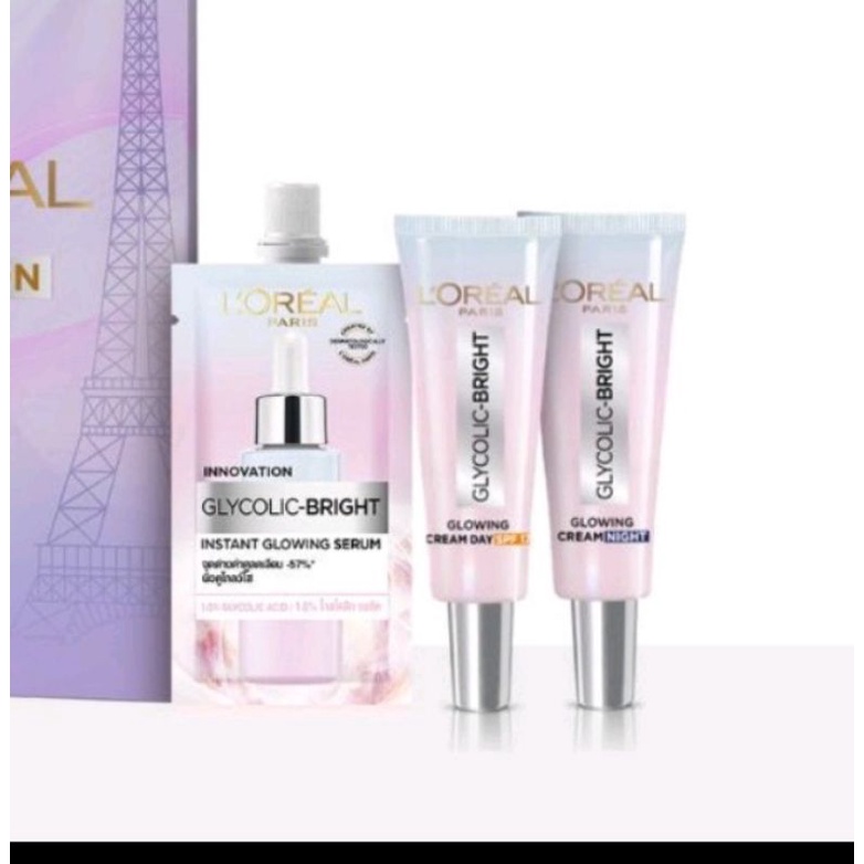 Loreal glycolic  bright instan glowing serum original.