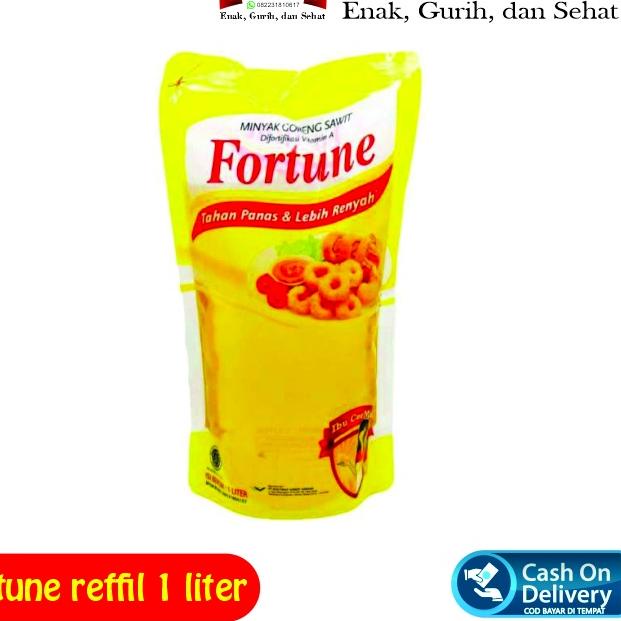 

❄ Minyak Goreng Fortune Refil 1 Liter Pouch Original dijamin aman ⇿