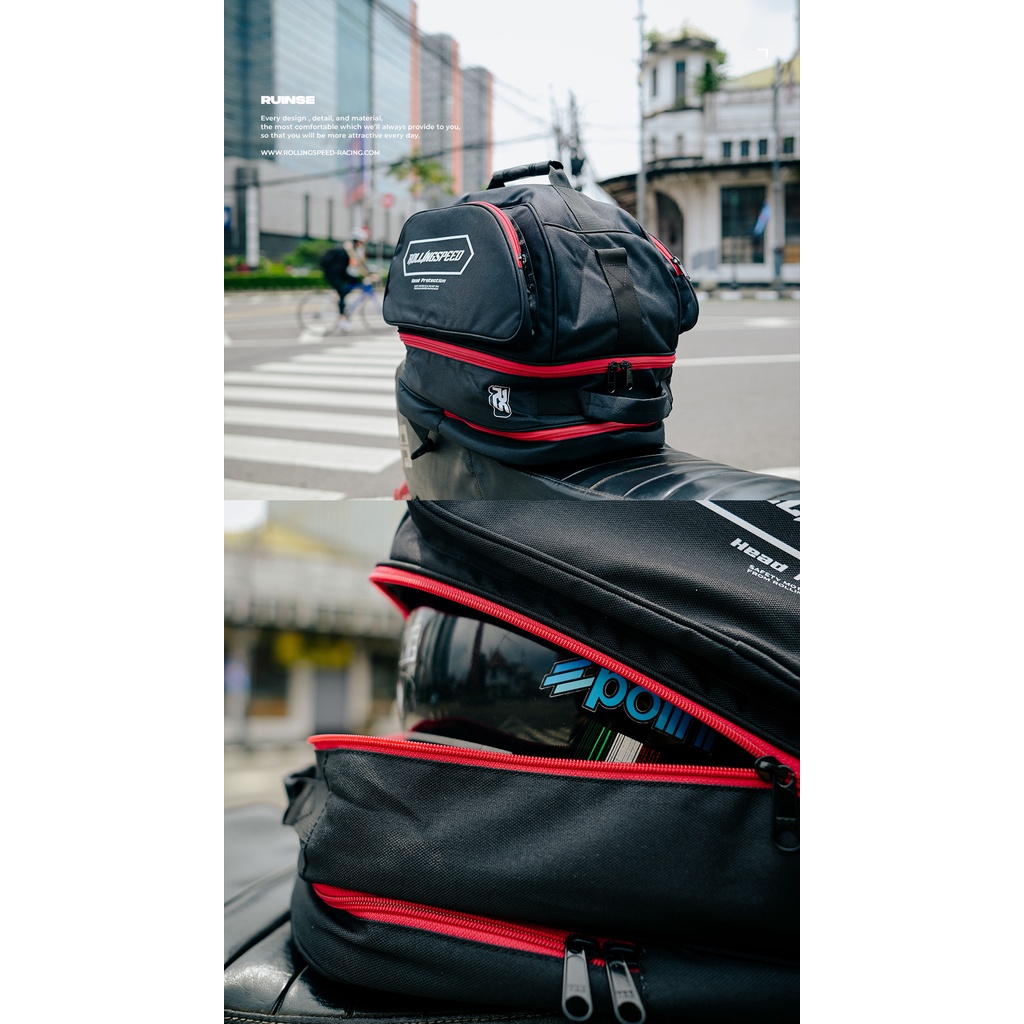 Jual Rollingspeed Ruinse Full Face Helmet Bag Tas Helm Premium