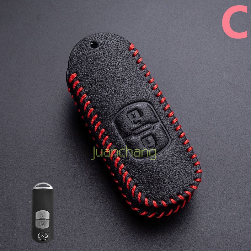 Case Pelindung Remote Tanpa Kunci Kunci Mobil Perlindungan Kulit Cover Casing Kunci Case untuk Mazda CX-30 CX-8 Mazda3 CX-3 CX-9 Mazda6 CX-5 Mazda2