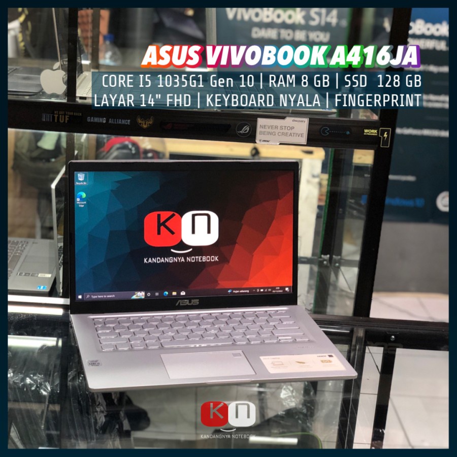 Jual Asus vivobook A416JA Core i5 gen 10 1035g1 8GB layar fhd | Shopee ...