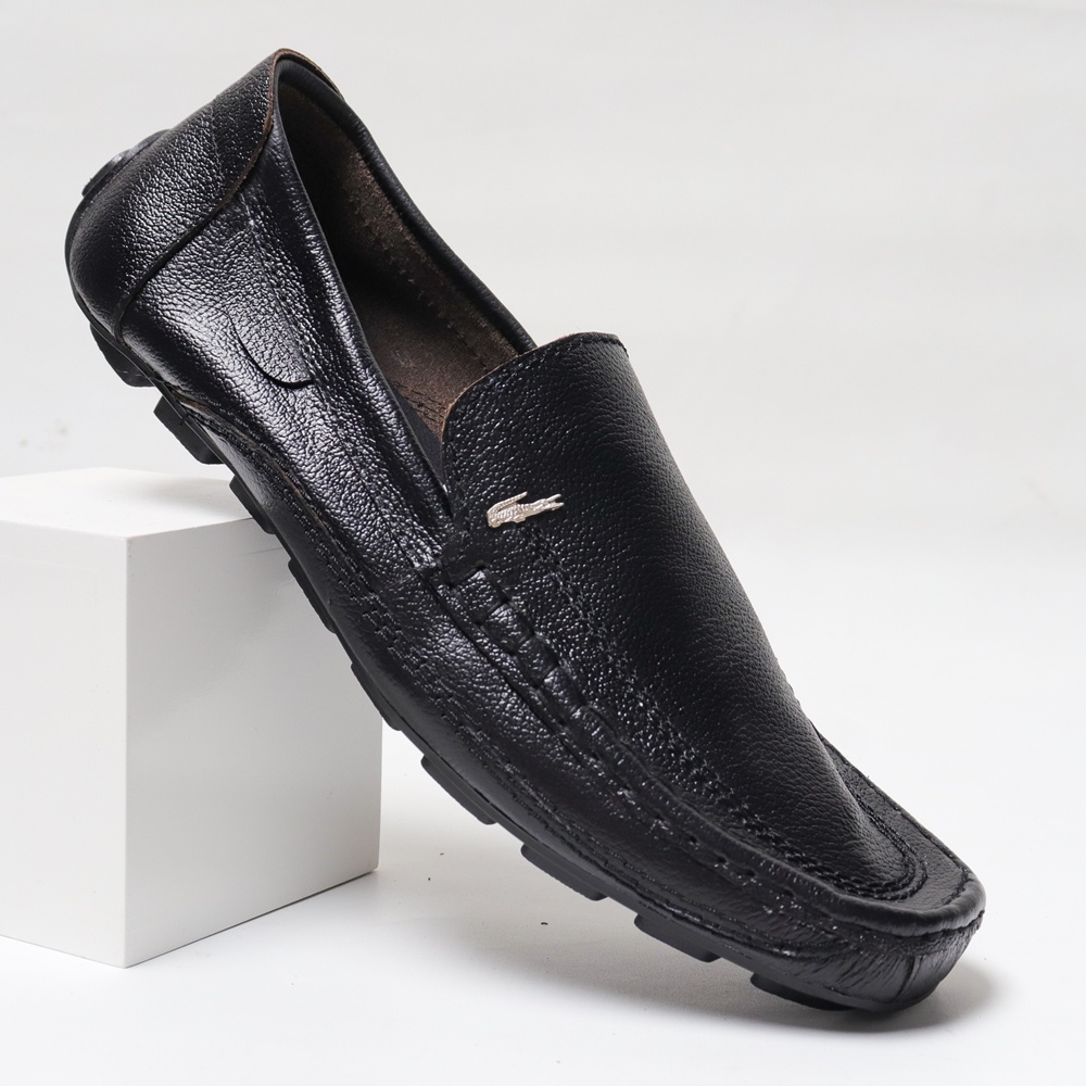 Sepatu pria slip On crocodile Kulit Sapi Asli formal semi formal PREMIUM quality