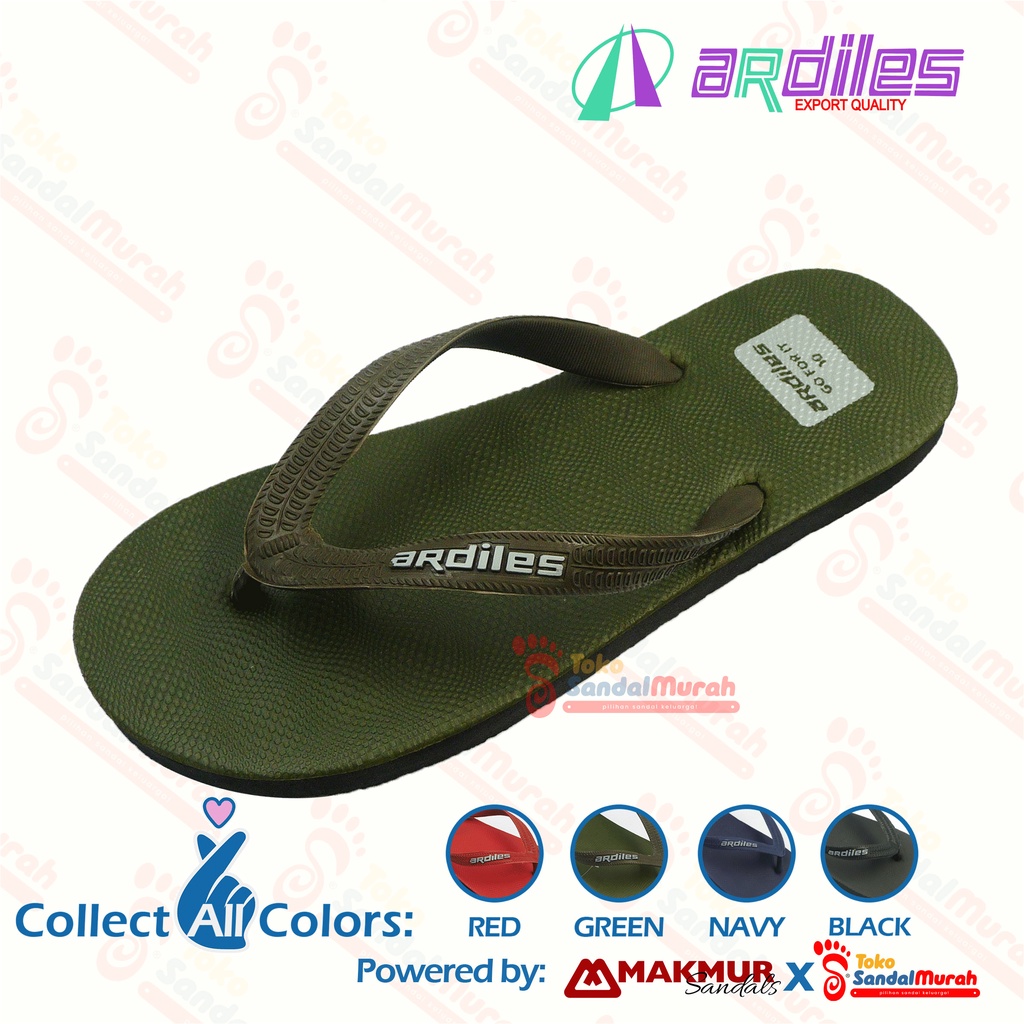 Toko Sendal Murah - Sandal Jepit Laki - Laki / Sandal Jepit Karet Nyaman / Sandal Jepit Dewasa Unisex / Sandal Jepit Ardiles Miami [Toko Sendal Murah M 06 Ardiles Miami]