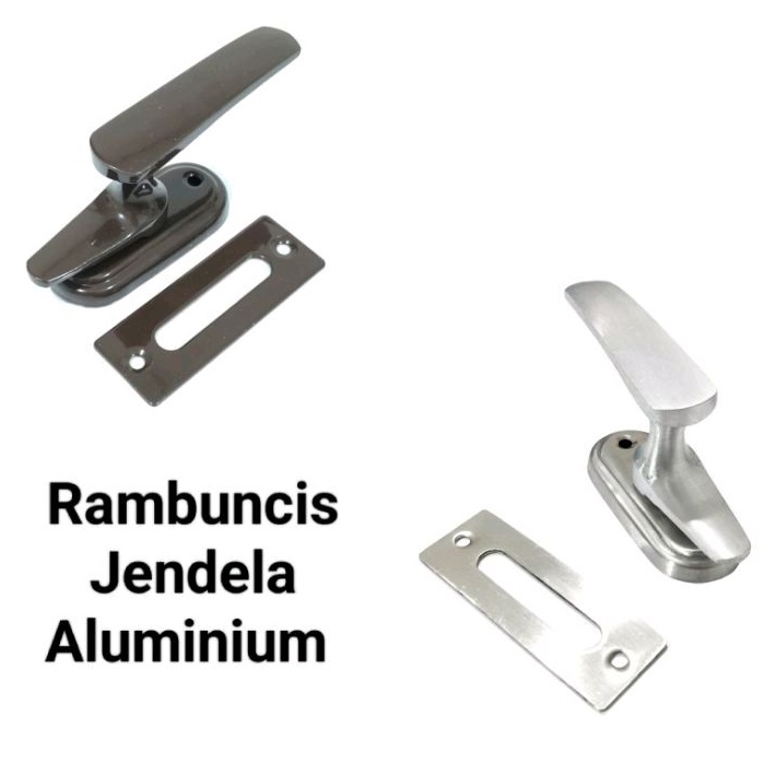 Rambuncis jendela pintu Aluminium / Grendel gagang Kunci jendela