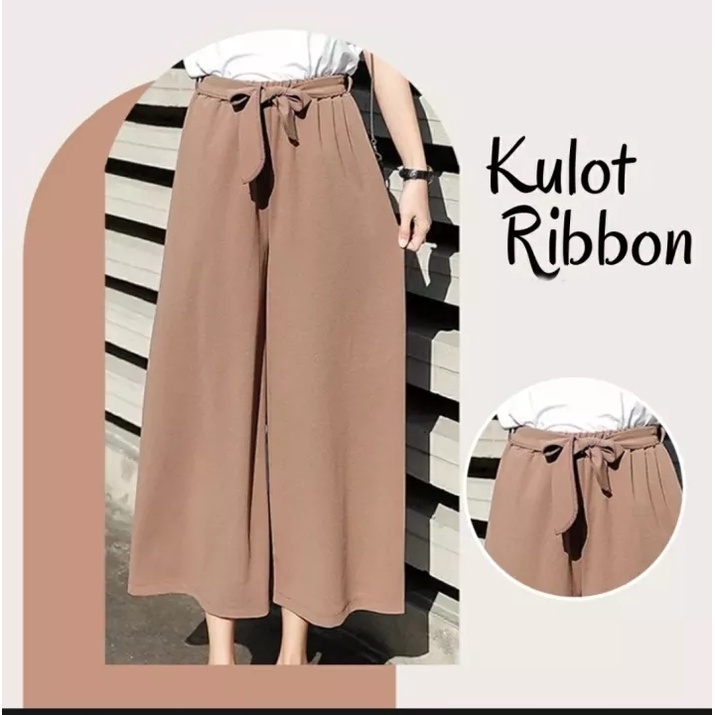 KULOT RIBON PANTS | CELANA CULLOT RIBON CRINKLE AIRFLOW