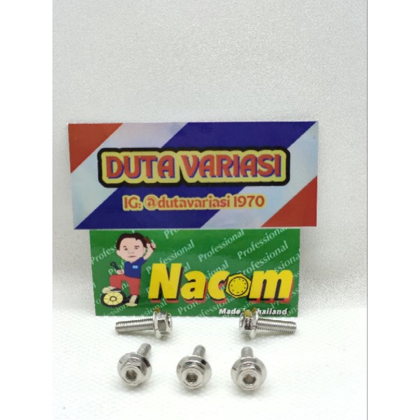 Baut Dua Kunci Drat 6 panjang 1.5 cm / M4 x 15