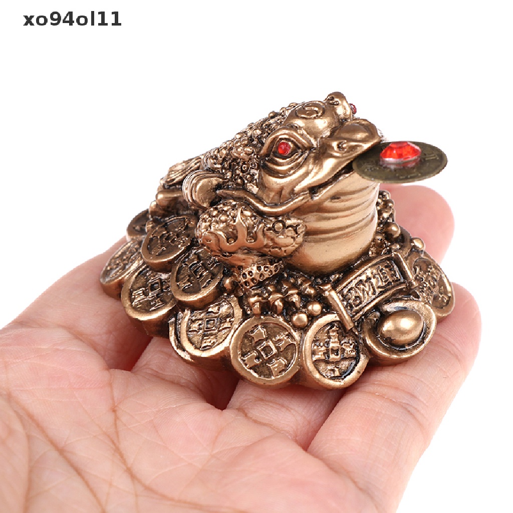 Xo 1pc Katak Rejeki Cina Feng Shui Keberuntungan Uang Kodok Dekorasi Rumah Kantor OL