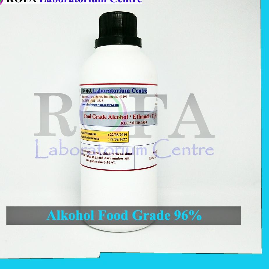 [SQ6]Food Grade Alcohol / Alkohol Food Grade / Etanol Food Grade / Ethanol Food Grade 96% 500 mL-lim