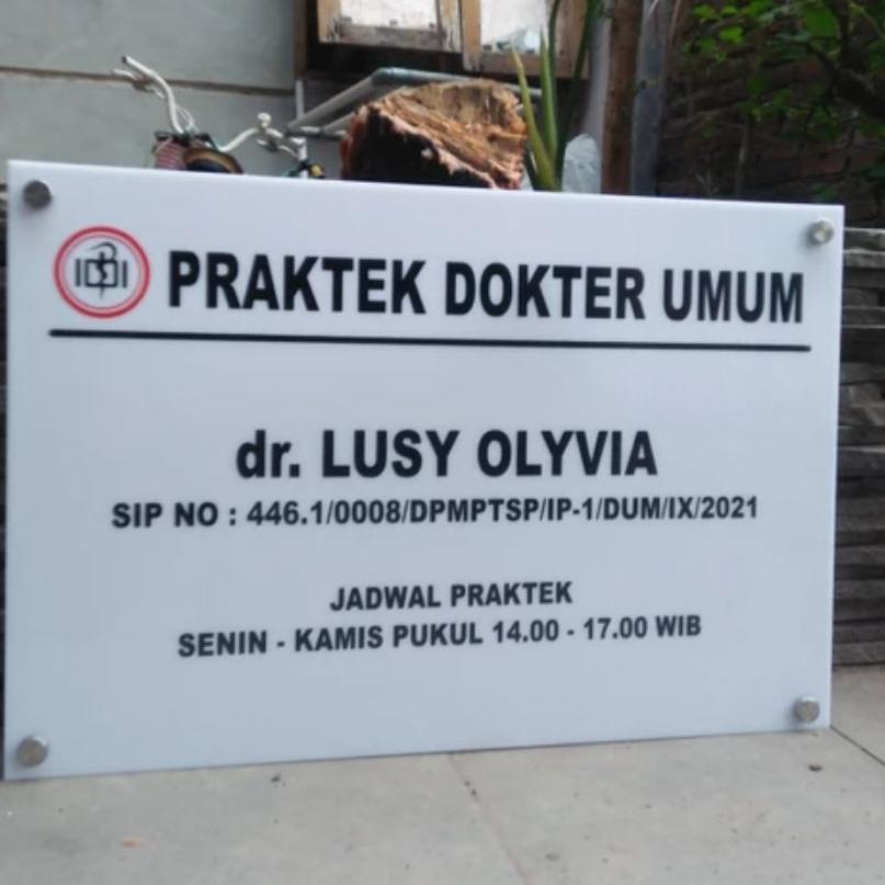 

XHRR-76 Akrilik papan praktek Apoteker, Dokter, Bidan , Akrilik papan praktek Dokter Free Packing_SIAP PAKAI 5➫C