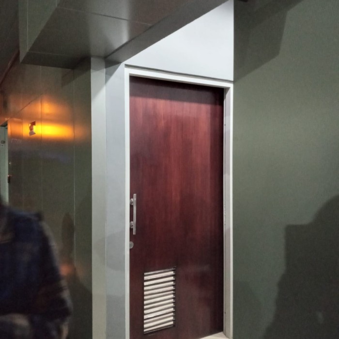 Pintu slide door plitur minimalis moder