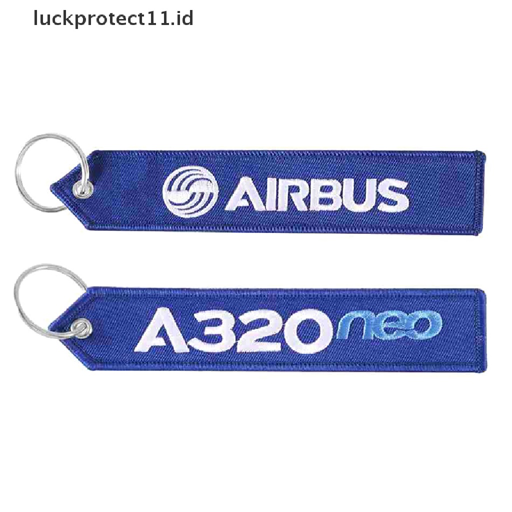 /Fashion Hot// Fashion// 1Pc Airbus Gantungan Kunci Tali Telepon Bordir A320 Aviation Key Ring Chain Untuk Aviation Gift Strap Lanyard Untuk Tas Ritsleting.