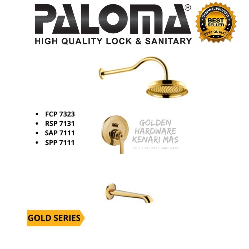 PALOMA PAKET KRAN TANAM MIXER FAUCET GOLD SERIES