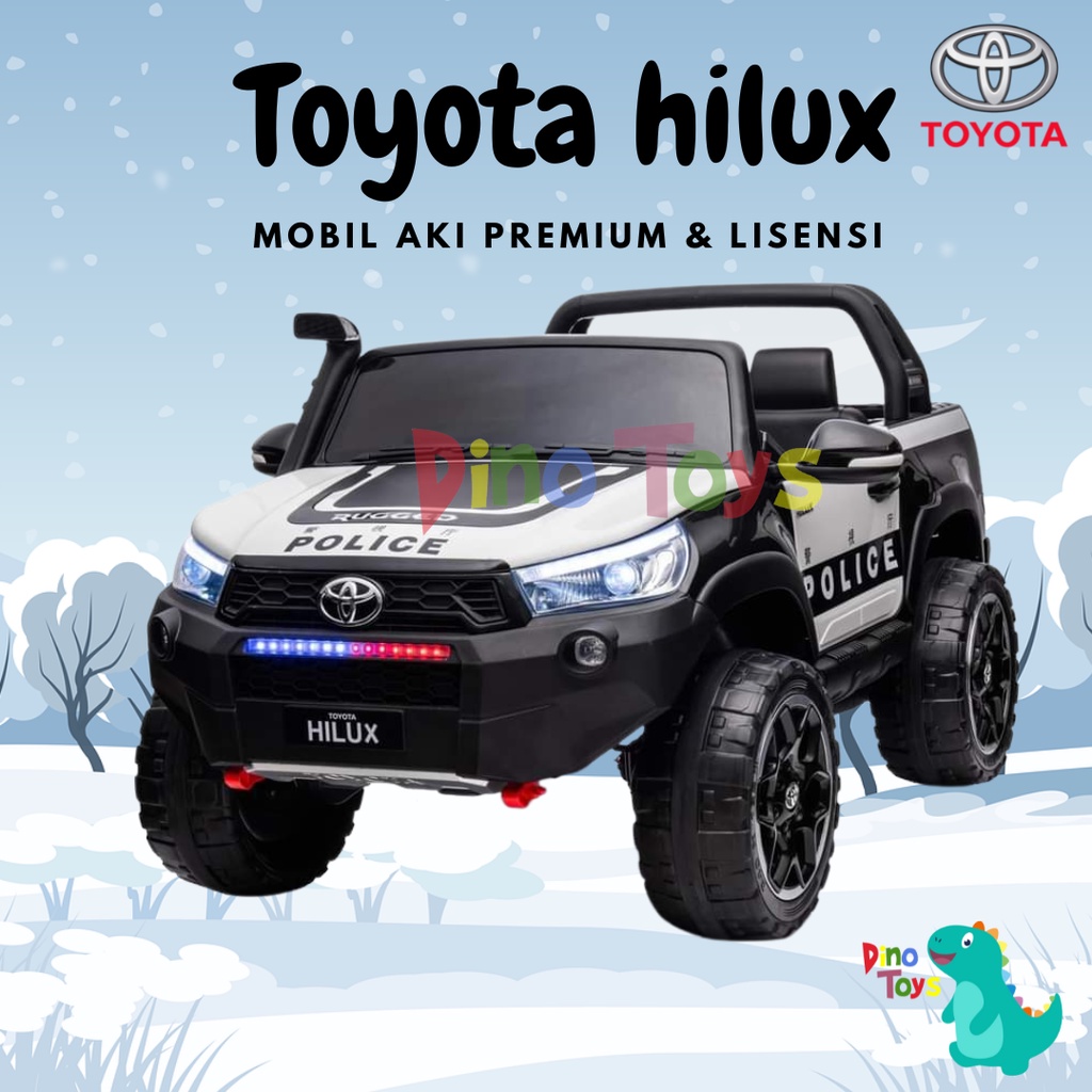 DINO TOYS UNGARAN MOBIL AKI TOYOTA HILUX HL860 BERLISENSI MAX BB50KG kidstime KIDS TIME PREMIUM