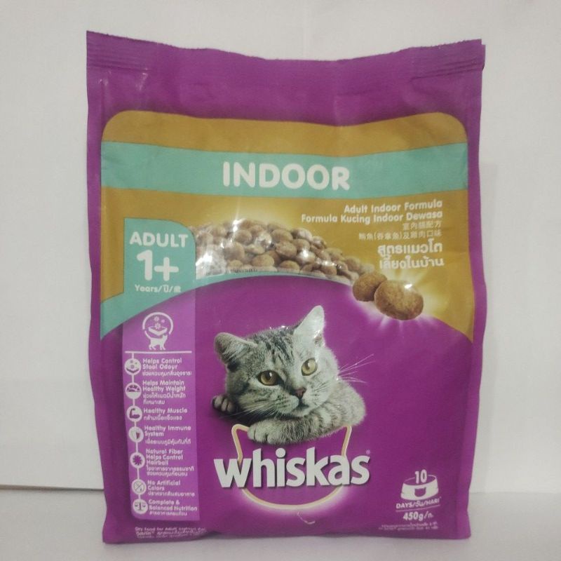 Whiskas Adult Indor Formula 450gr