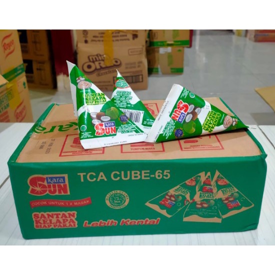 

Sun Kara/ Santan Kelapa 65ml (isi 36 Pouch) & 200ml (isi 12 Pouch) per Dus