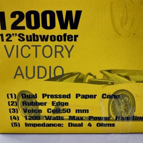 Ma Paket Audio Mobil Subwoofer Jb Tech Jt1200 12 Inch Plus Box Full