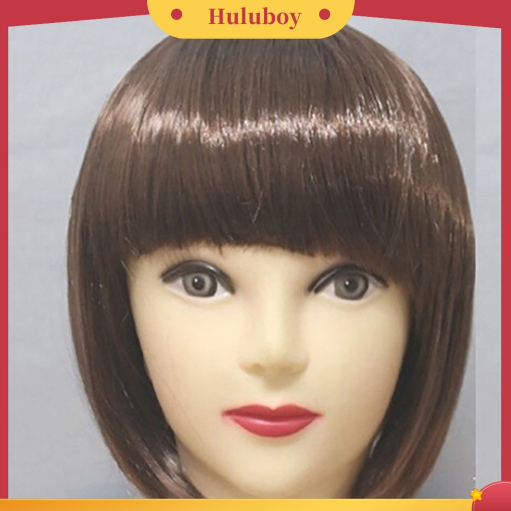 Wig Rambut Palsu Model Pendek Warna Solid Untuk Klub Malam